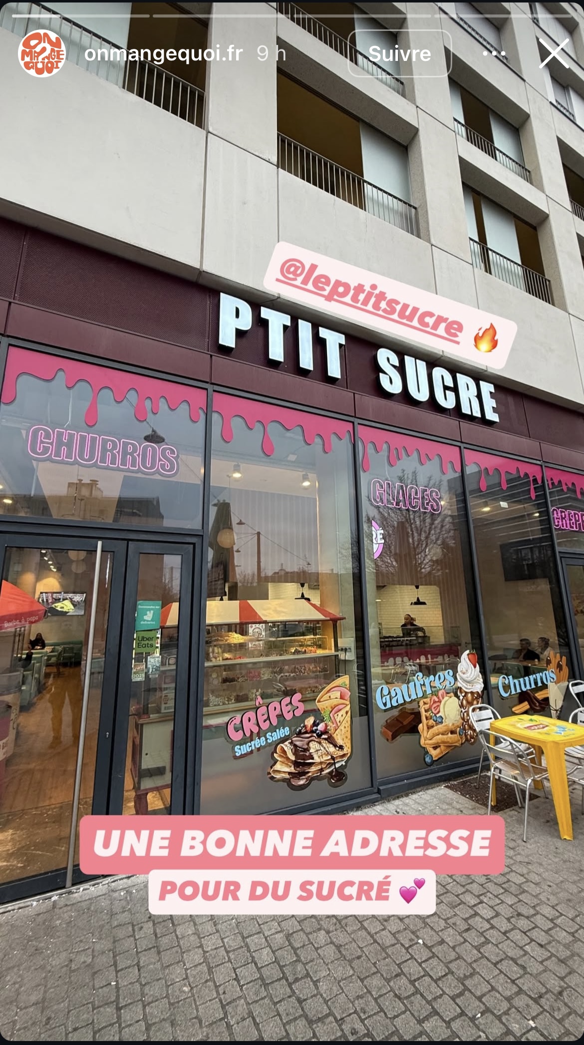 P'tit Sucré — accueil